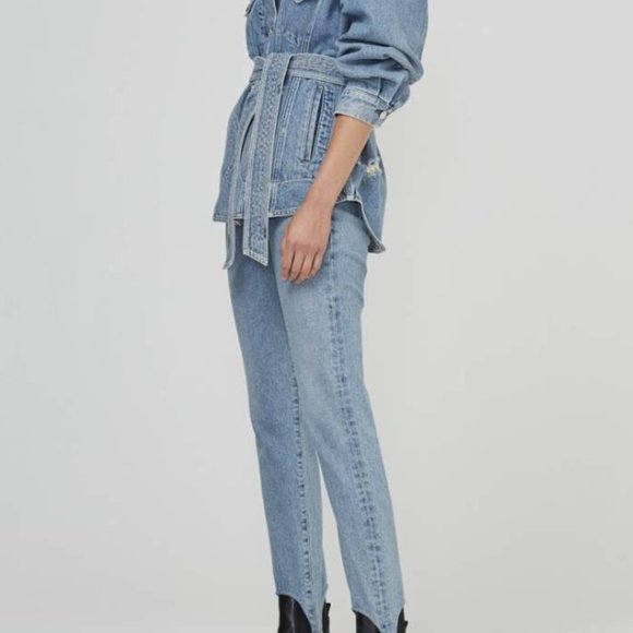 CITIZENS OF HUMANITY Valerie High Rise Tapered Stirrup Jean in Caraway ( 30 ) - Picture 7 of 9